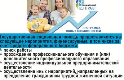 Более 1300 социальных контрактов заключено в регионе в текущем году