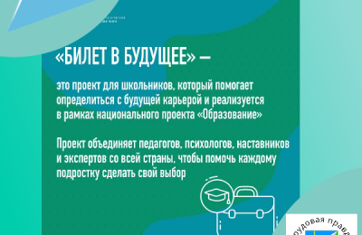 Примерили профессии: более 30 тысяч школьников региона вытянули «Билет в будущее» по нацпроекту