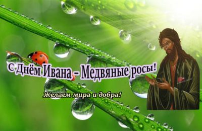 НА ИВАНА — МЕДВЯНЫЕ РОСЫ