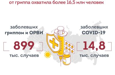 Более 16,5 млн человек привились от гриппа