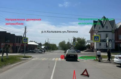 В Колывани сбит велосипедист